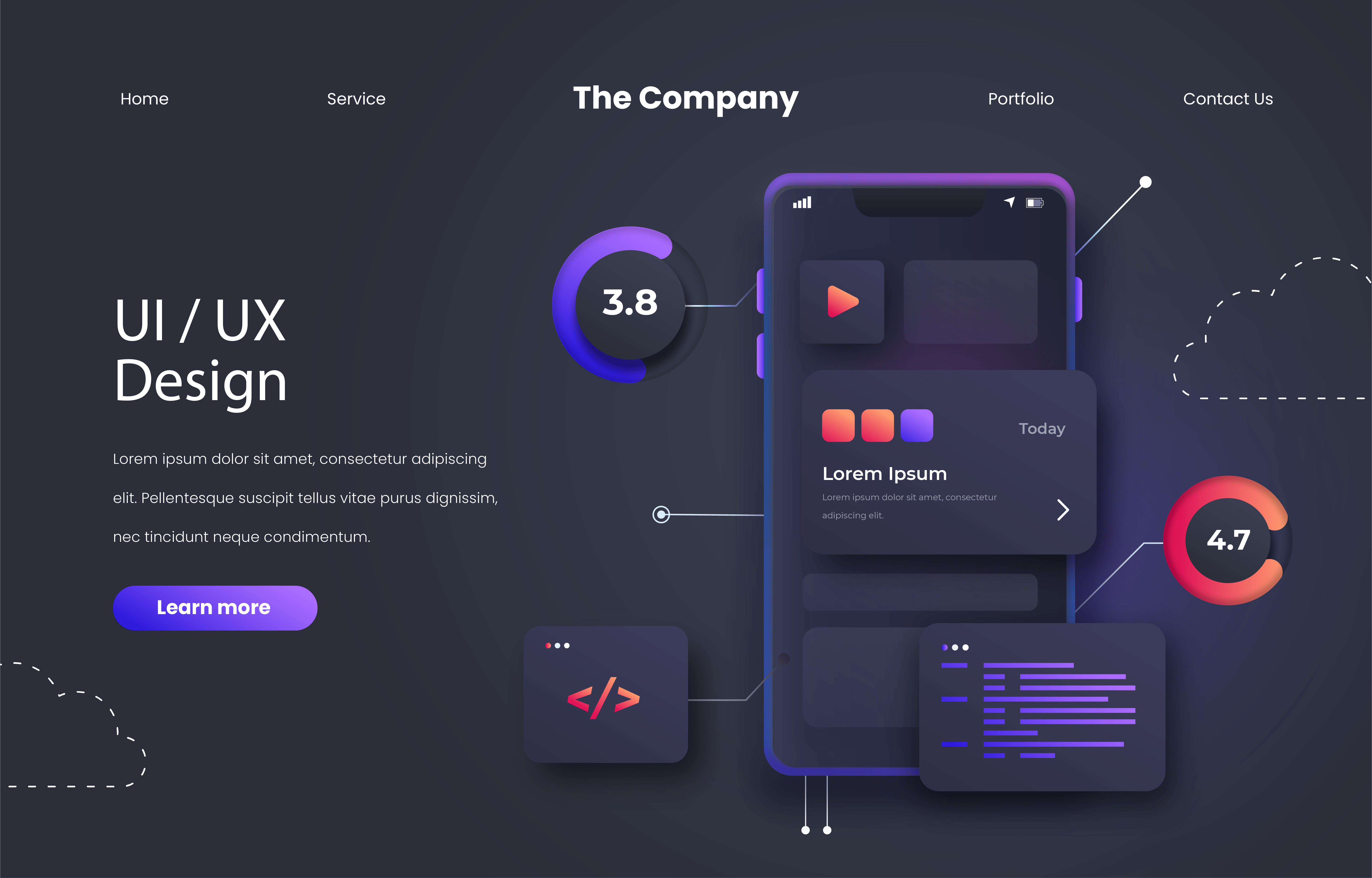 User interface (UI) design kodigi